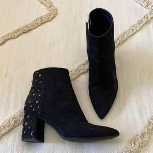 Sam Edelman Black Suede booties.